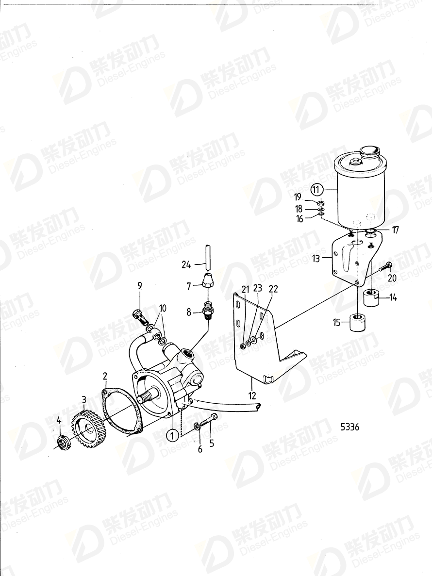 VOLVO Nut 4910594 Drawing